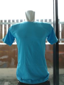 kaos polos biru laut