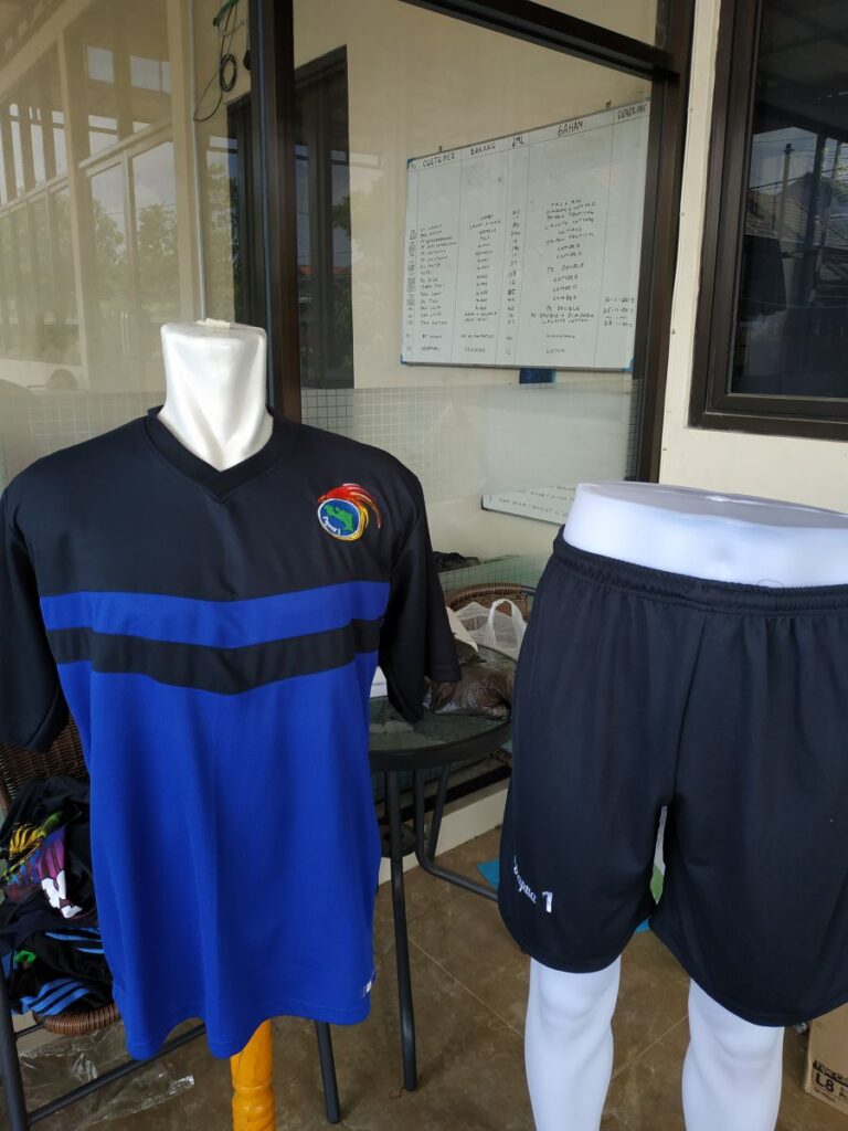 kaos futsal sablon bordir biasa